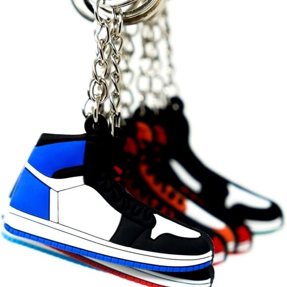 Sneakers Keychains Logo Shoe Bag Charms - Set of 10 - Picture 4 of 14